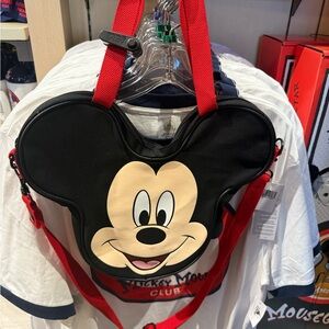 Mickey Mouse Head Crossbody Bag